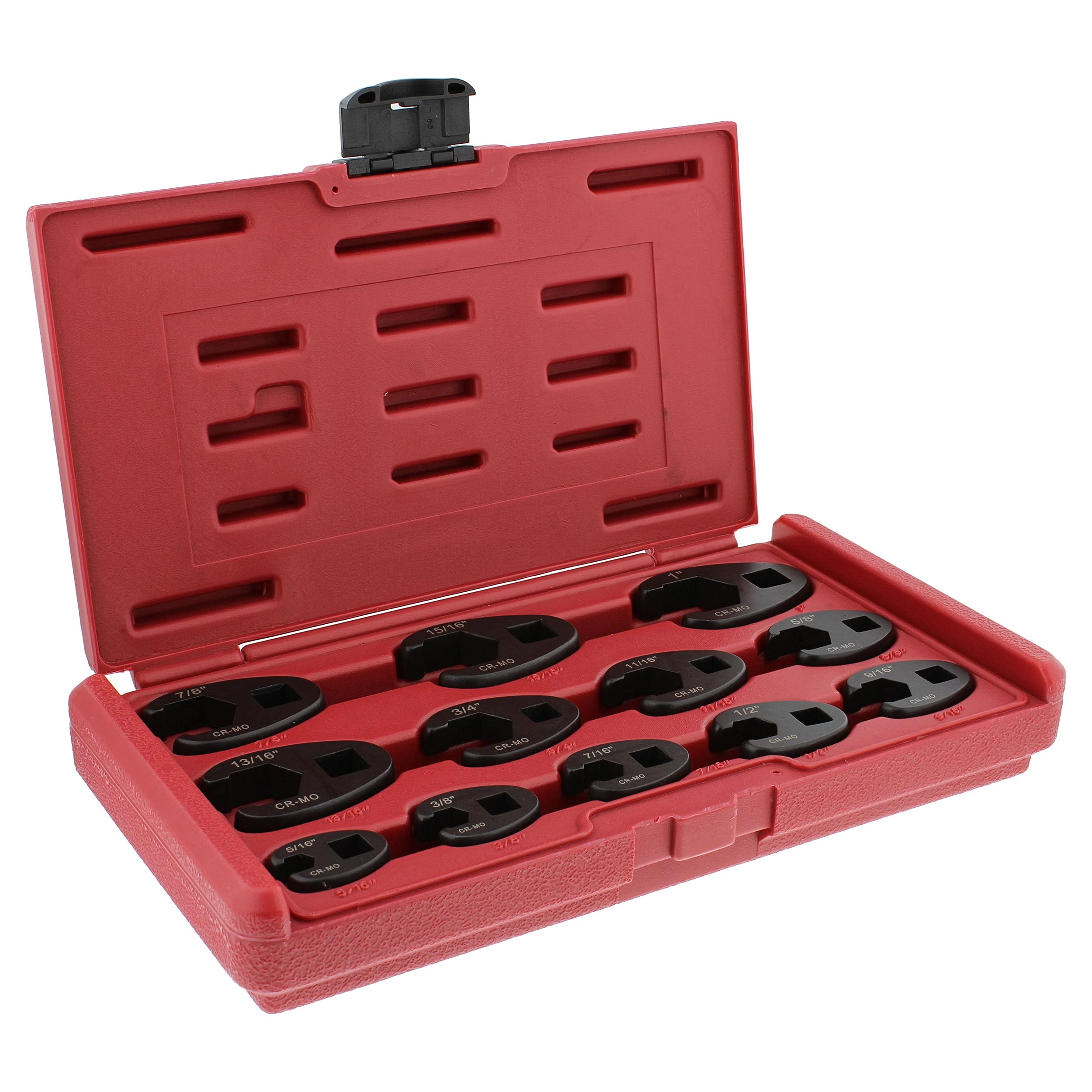 ABN Jumbo Crowfoot Flare Nut Wrench Set SAE Standard 12-Piece Tool